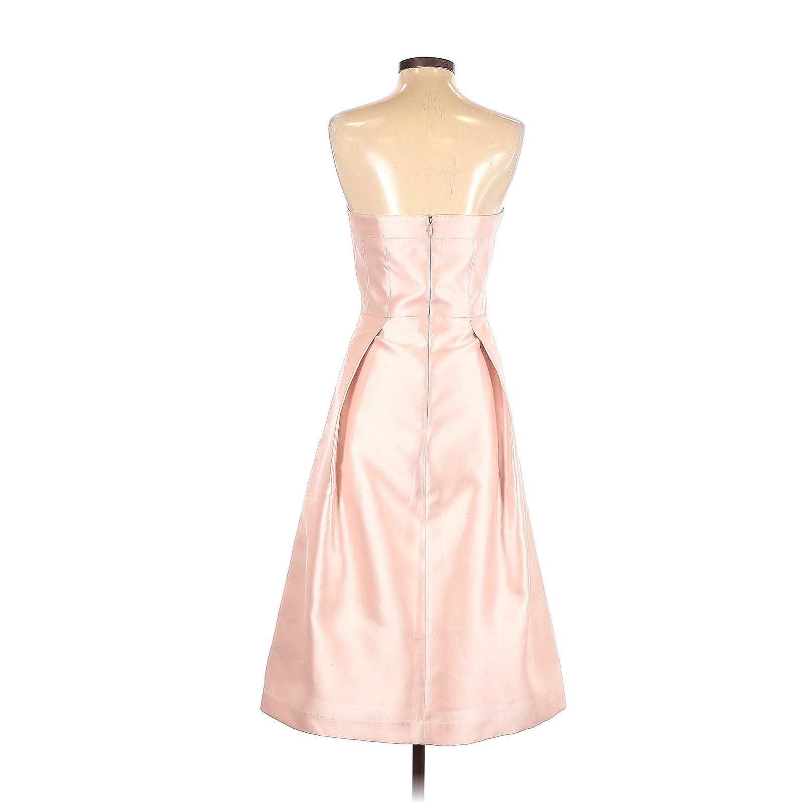 Shoshanna Midnight Antoinette Cocktail Dress 2 Strapless Midi Powder Pink $395 — image 3 of 4